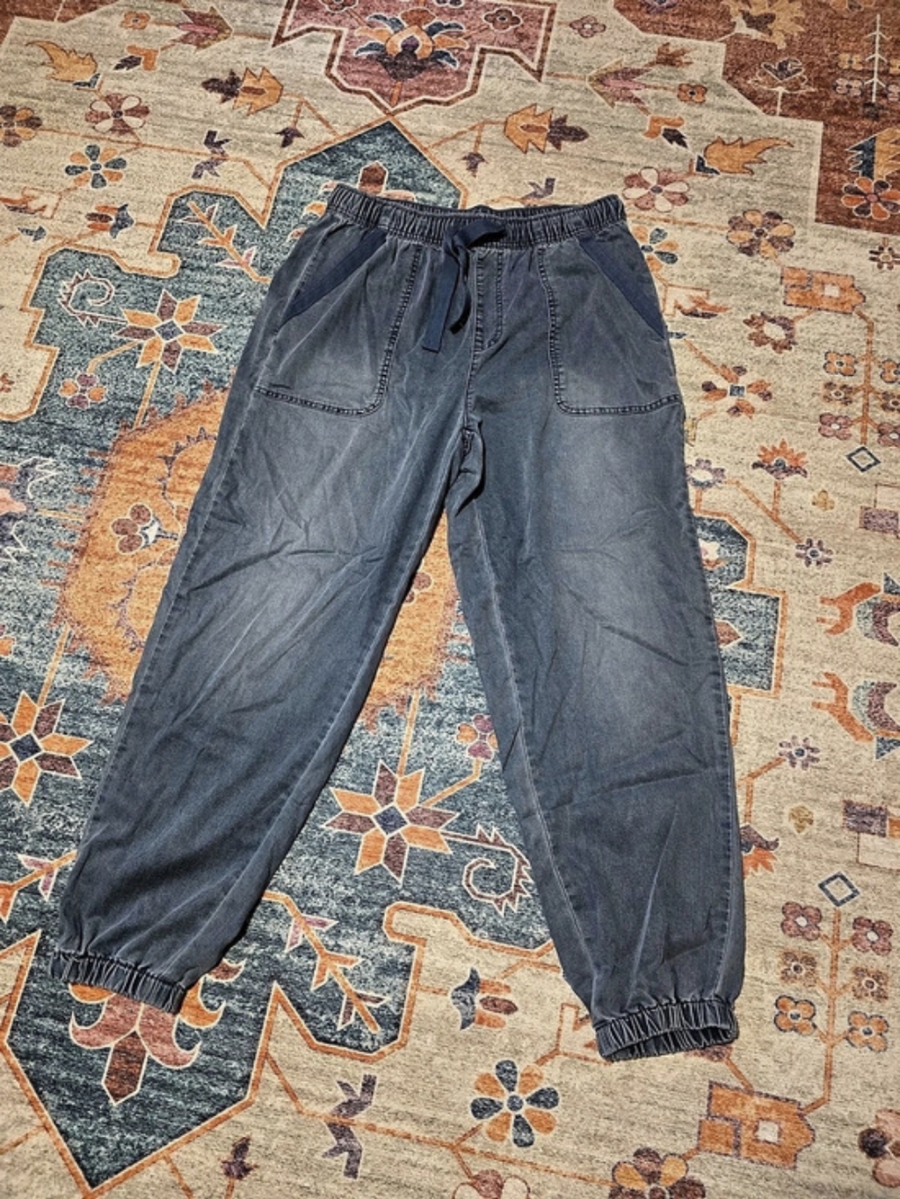 Time And TRU Blue Jogger Pants Size Medium Like New
